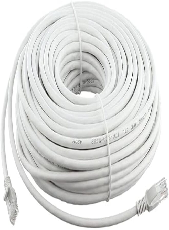 Aplus Patch Cord Cat6e UTP CCA Network Cable, 5M, White - AB-101NT
